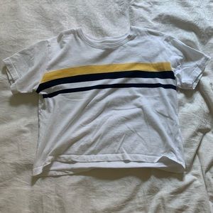 Hollister must-have cotton cropped striped shirt